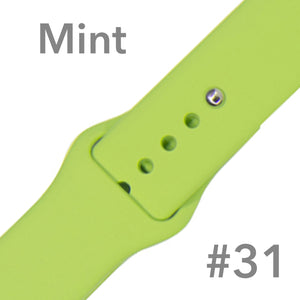 Silikon Ersatzarmband für Apple Watch 7,6,5,4,3,2,1, SE 38-45mm