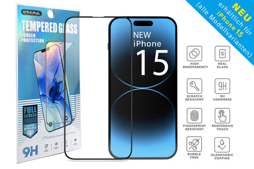 Panzerfolie für Apple iPhone 15 14 13 12 11 Pro MAX Mini Schutzglas Displayschutzglas 9H