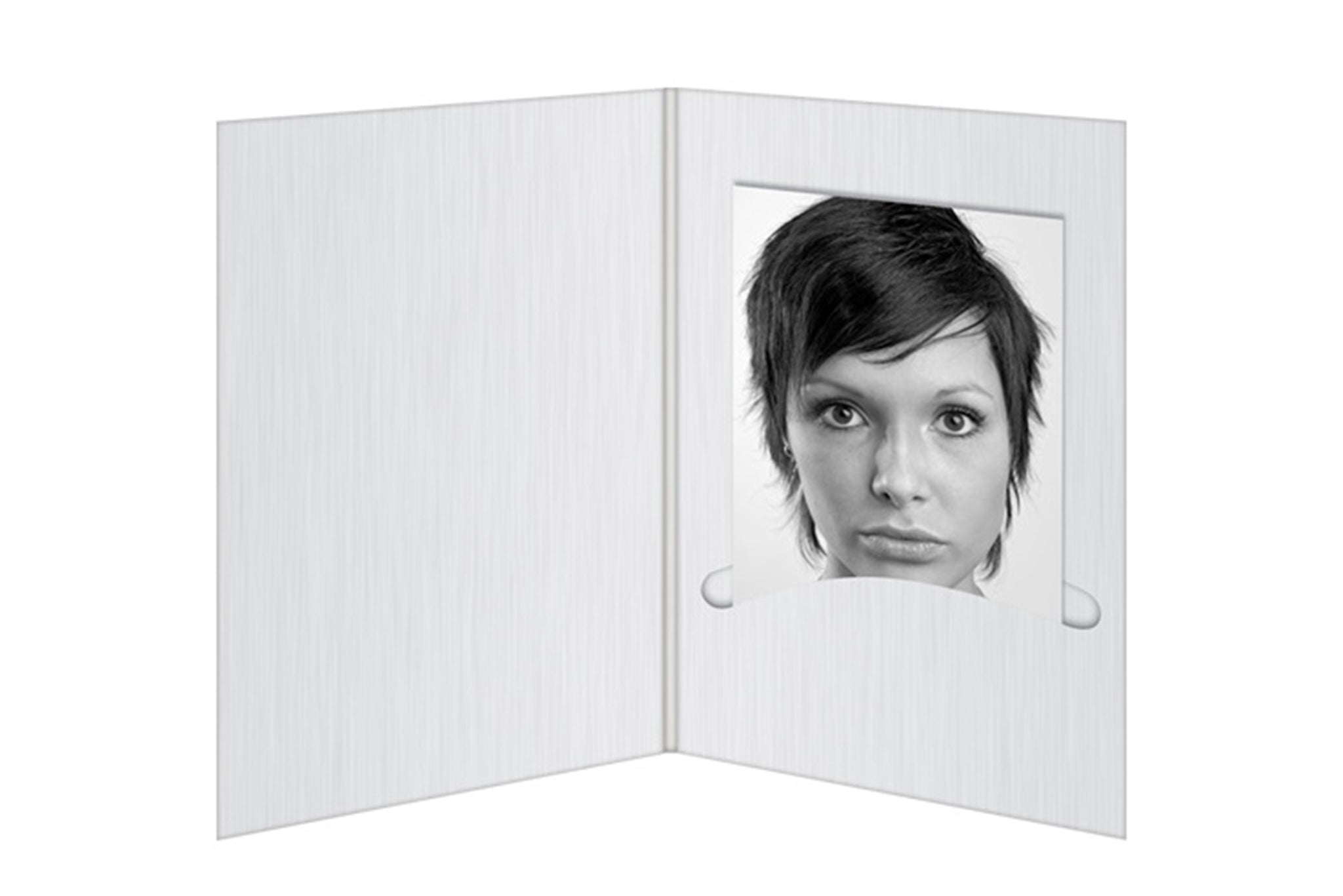 100x ProLine Portraitmappen 10x15cm - weiss - ProConsultingSchuler