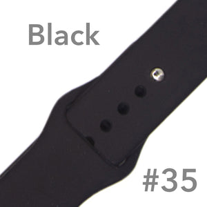 Silikon Ersatzarmband für Apple Watch 7,6,5,4,3,2,1, SE 38-45mm