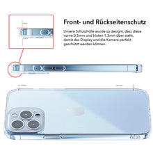 Laden Sie das Bild in den Galerie-Viewer, 360° Silikon Clear Case Cover für Apple iPhone 13 Pro &amp; 13 Pro Max Klar Hülle