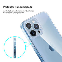 Laden Sie das Bild in den Galerie-Viewer, 360° Silikon Clear Case Cover für Apple iPhone 13 Pro &amp; 13 Pro Max Klar Hülle
