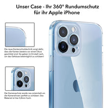 Laden Sie das Bild in den Galerie-Viewer, 360° Silikon Clear Case Cover für Apple iPhone 13 Pro &amp; 13 Pro Max Klar Hülle